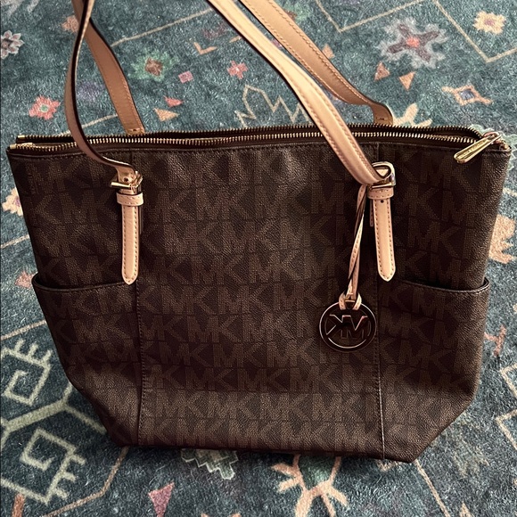 Michael Kors Handbags - Brown Monogram MK Bag